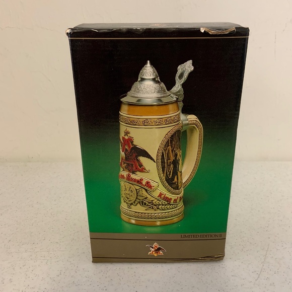 Vintage 1985 Anhueser Bush Limited Edition li Beer Stein in Box - Picture 2 of 8